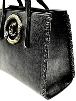 Afbeelding in Gallery-weergave laden, Just Cavalli HANDbag bag STRAW WEAVE BLACK
