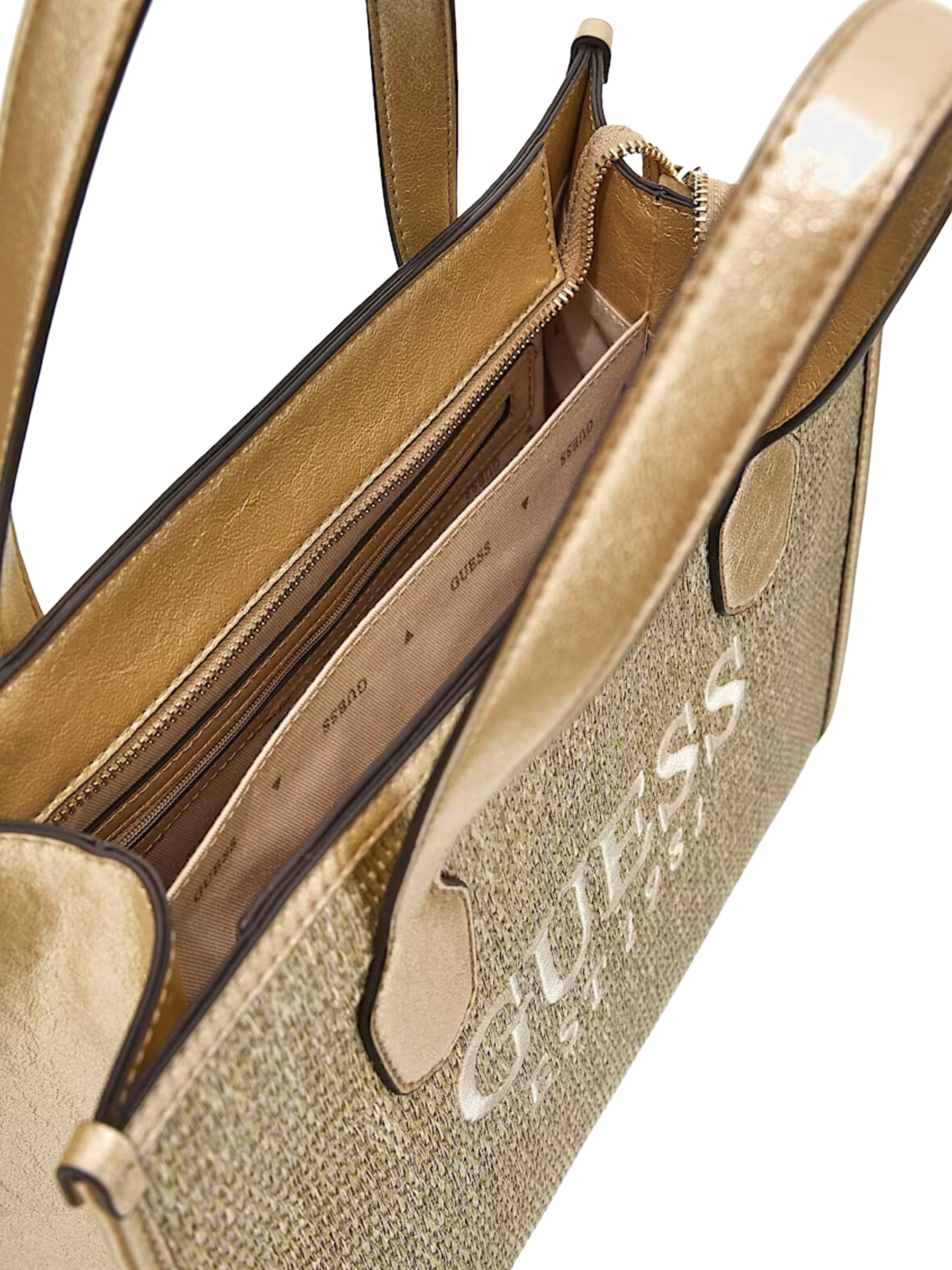 Guess SILVANA 2 COMPARTMENT TOTE GOLD