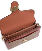 Afbeelding in Gallery-weergave laden, Coach Tabby 20 clutch bruin canvas