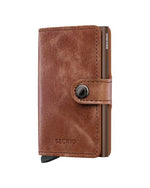 Afbeelding in Gallery-weergave laden, Miniwallet Vintage Cognac Brown