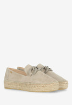 Afbeelding in Gallery-weergave laden, Fred de la bretoniere JUNE LI Espadrille suede taupe