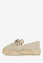 Afbeelding in Gallery-weergave laden, Fred de la bretoniere JUNE LI Espadrille suede taupe