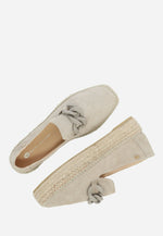 Afbeelding in Gallery-weergave laden, Fred de la bretoniere JUNE LI Espadrille suede taupe