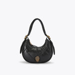 Afbeelding in Gallery-weergave laden, KENSINGTON PUFF SM HOBO-BLACK-LEATHER