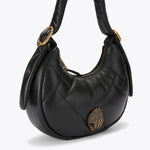 Afbeelding in Gallery-weergave laden, KENSINGTON PUFF SM HOBO-BLACK-LEATHER