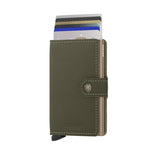 Afbeelding in Gallery-weergave laden, Miniwallet Saffiano olive