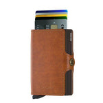 Afbeelding in Gallery-weergave laden, Twinwallet Vintage cognac - brown