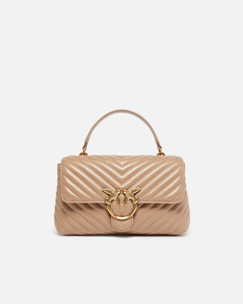Pinko LOVE LADY PUFF CLASSIC BISCOTTO ZENZERO-ANTIQUE GOLD