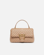 Afbeelding in Gallery-weergave laden, Pinko LOVE LADY PUFF CLASSIC BISCOTTO ZENZERO-ANTIQUE GOLD
