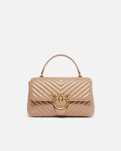 Pinko LOVE LADY PUFF CLASSIC BISCOTTO ZENZERO-ANTIQUE GOLD