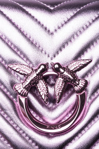Pinko love click mini metal chevron lila