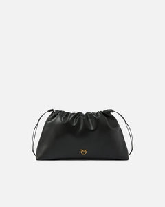Pinko MAXI CLUTCH NERO-ANTIQUE GOLD