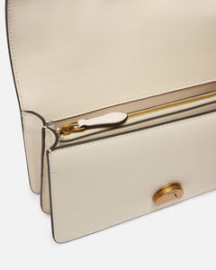 Pinko LOVE ONE MINI ST. CL VITELLO S BIANCO SETA-ANTIQUE GOLD