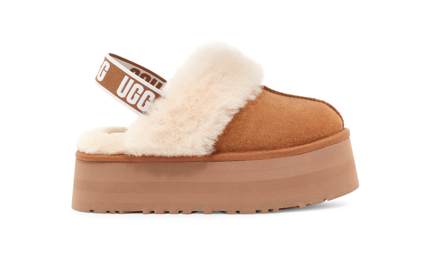 UGG Funkette Pantoffel Chestnut