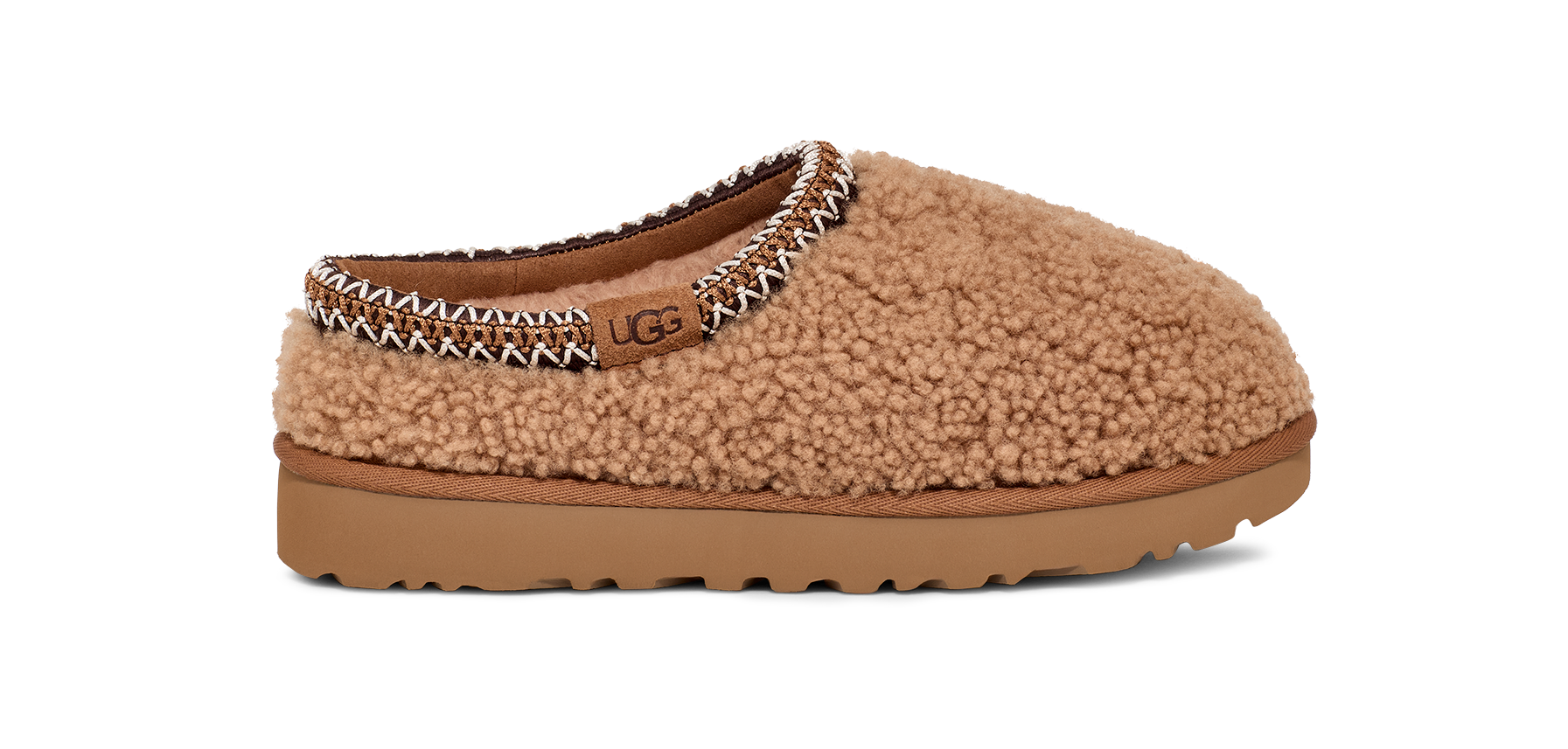 UGG Tasman Maxi Curly Pantoffel Chestnut