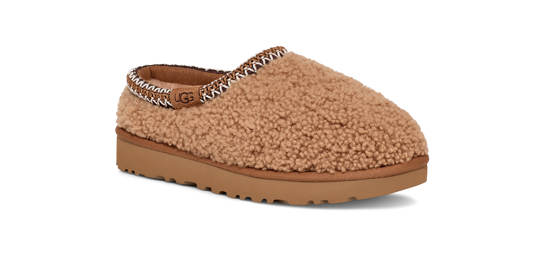 UGG Tasman Maxi Curly Pantoffel Chestnut