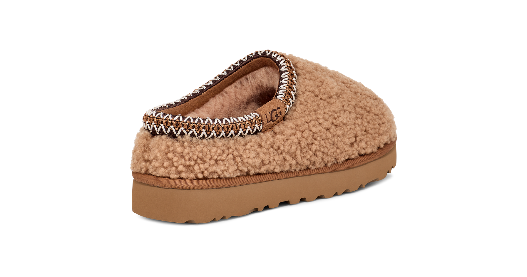 UGG Tasman Maxi Curly Pantoffel Chestnut