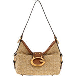 Afbeelding in Gallery-weergave laden, Guess CAMDEN MINI SHOULDER BAG NATURAL/COGNAC
