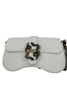 Just Cavalli shoulder bag iconic snake white