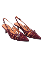 Afbeelding in Gallery-weergave laden, Bibi Lou Slingback Ali Burgundi
