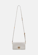 Afbeelding in Gallery-weergave laden, Pinko CLICK SOFT HORIZONTAL MINI VITELLO GRIGIO PERLA - ANTIQUE GOLD
