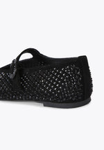 Afbeelding in Gallery-weergave laden, Kurt Geiger Mayfair Ballet Flat Black Suede
