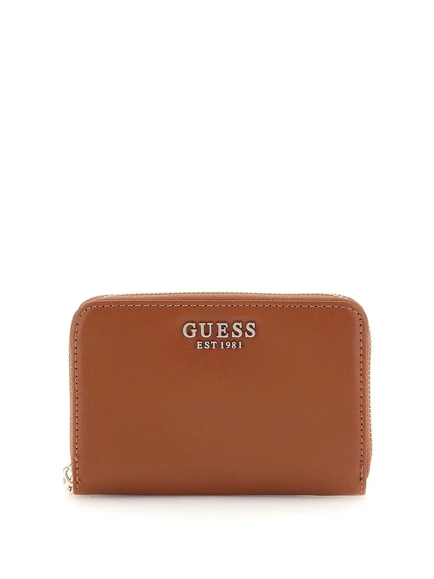 Guess LAUREL SLG MEDIUM ZIP AROUND COGNAC
