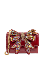 Afbeelding in Gallery-weergave laden, Kurt Geiger Bow Shoreditch CH Wallet Red-Patent/Leather
