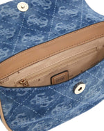 Afbeelding in Gallery-weergave laden, Guess  CERELIA FLAP SHOULDER BAG DENIM LOGO
