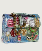 Afbeelding in Gallery-weergave laden, Kurt Geiger Sequin Kensington Bag Silver Com Sequin
