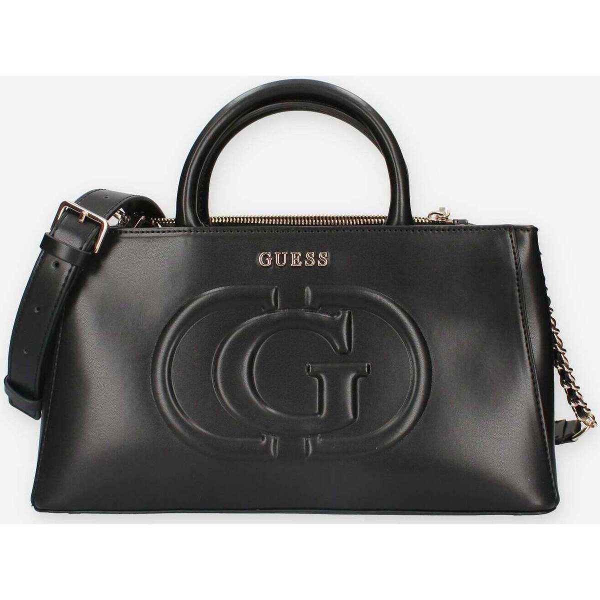 Guess ECO MIETTA SML SOCIETY SATCHEL BLACK