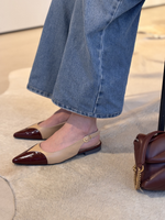 Afbeelding in Gallery-weergave laden, Babouche Jovie-147 Bordo/Beige
