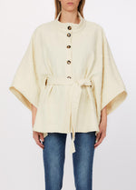 Afbeelding in Gallery-weergave laden, Liu Jo LOGO - CLOACK/PONCHO White Cream
