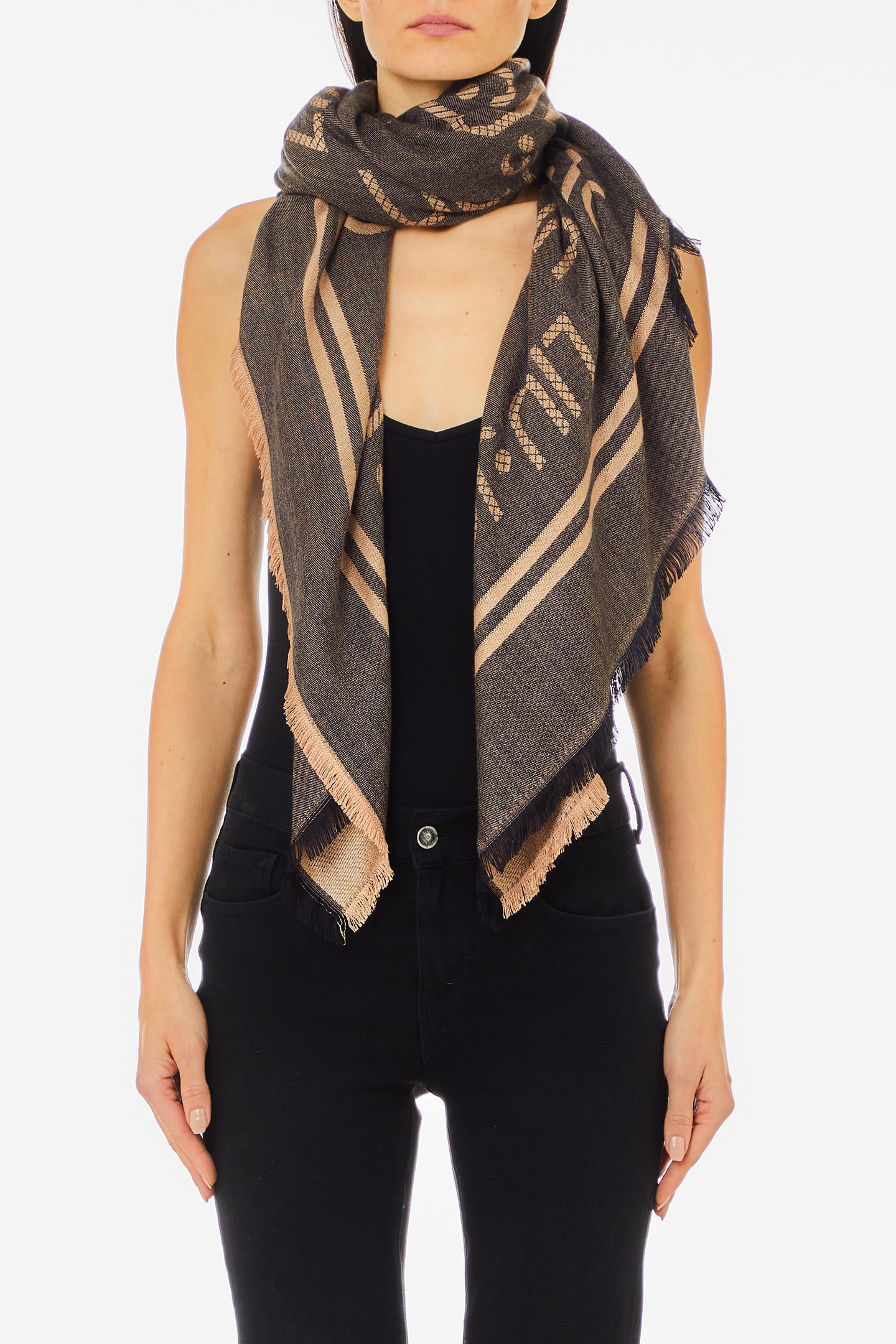 LOGO JACQUARD LIUJO - FOULARD Nero