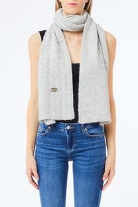 LIU JO PAILLETTES - SCARF/SHAWL   GRIGIO GHIACCIO