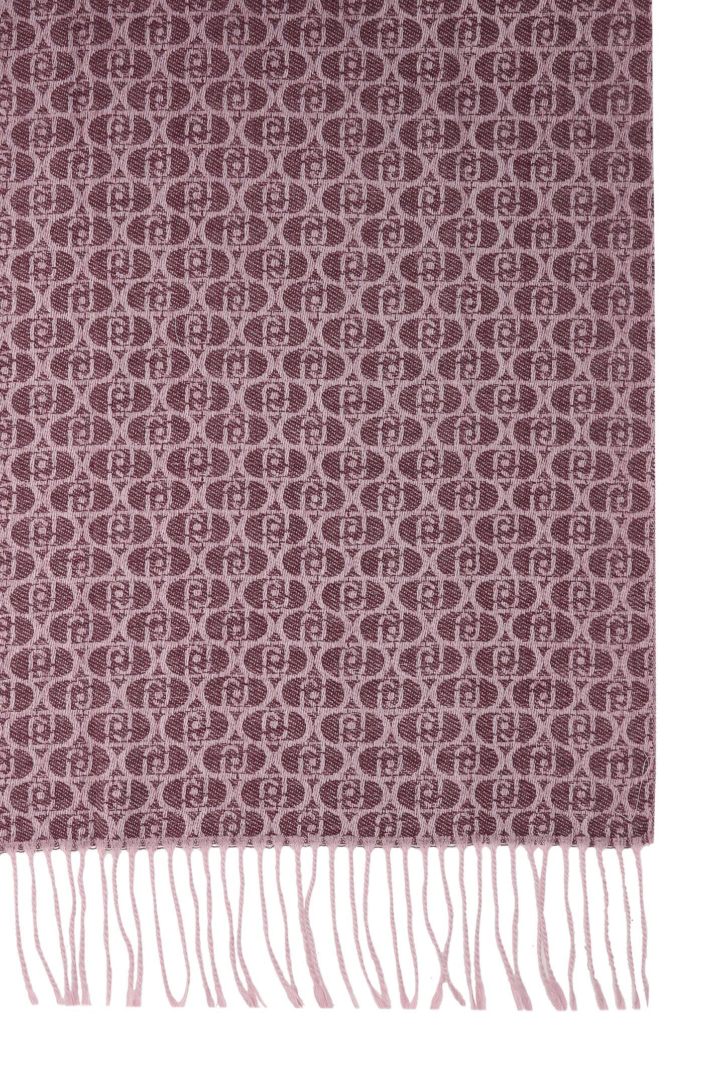 LIU JO MONOGRAM - SCARF/SHAWL  RED AUBERGINE