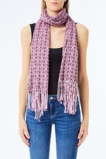 Afbeelding in Gallery-weergave laden, LIU JO MONOGRAM - SCARF/SHAWL  RED AUBERGINE
