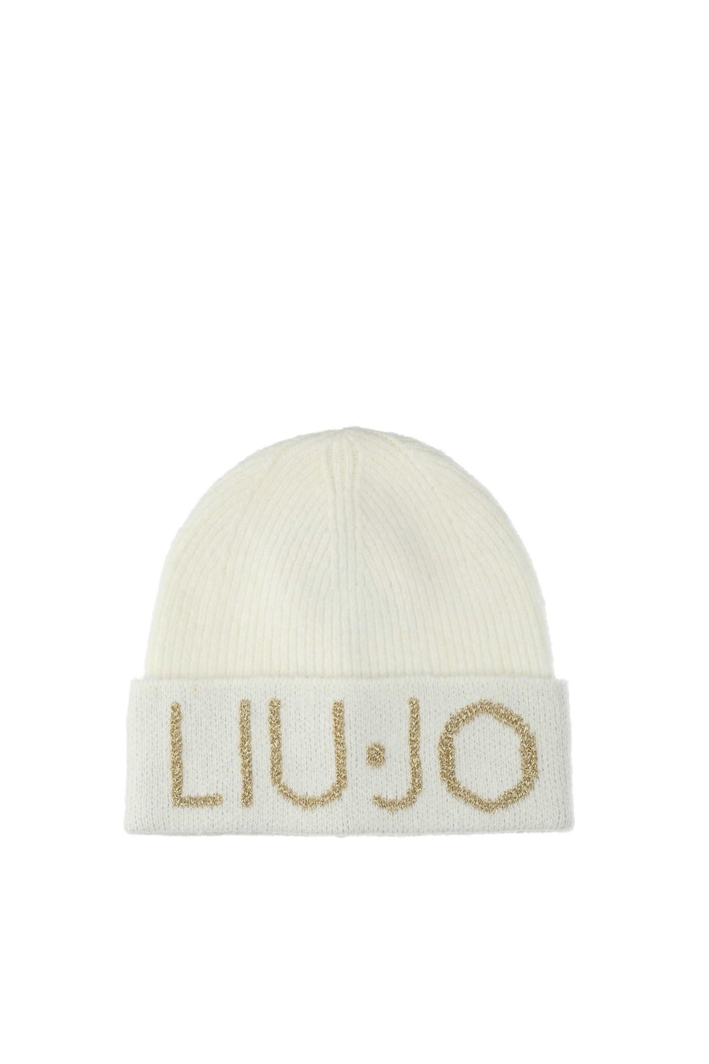 LIU JO LOGO - CAP   BIANCO LANA