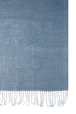 Afbeelding in Gallery-weergave laden, LIU JO MONOGRAM - SCARF/SHAWL   GREY CLOUD
