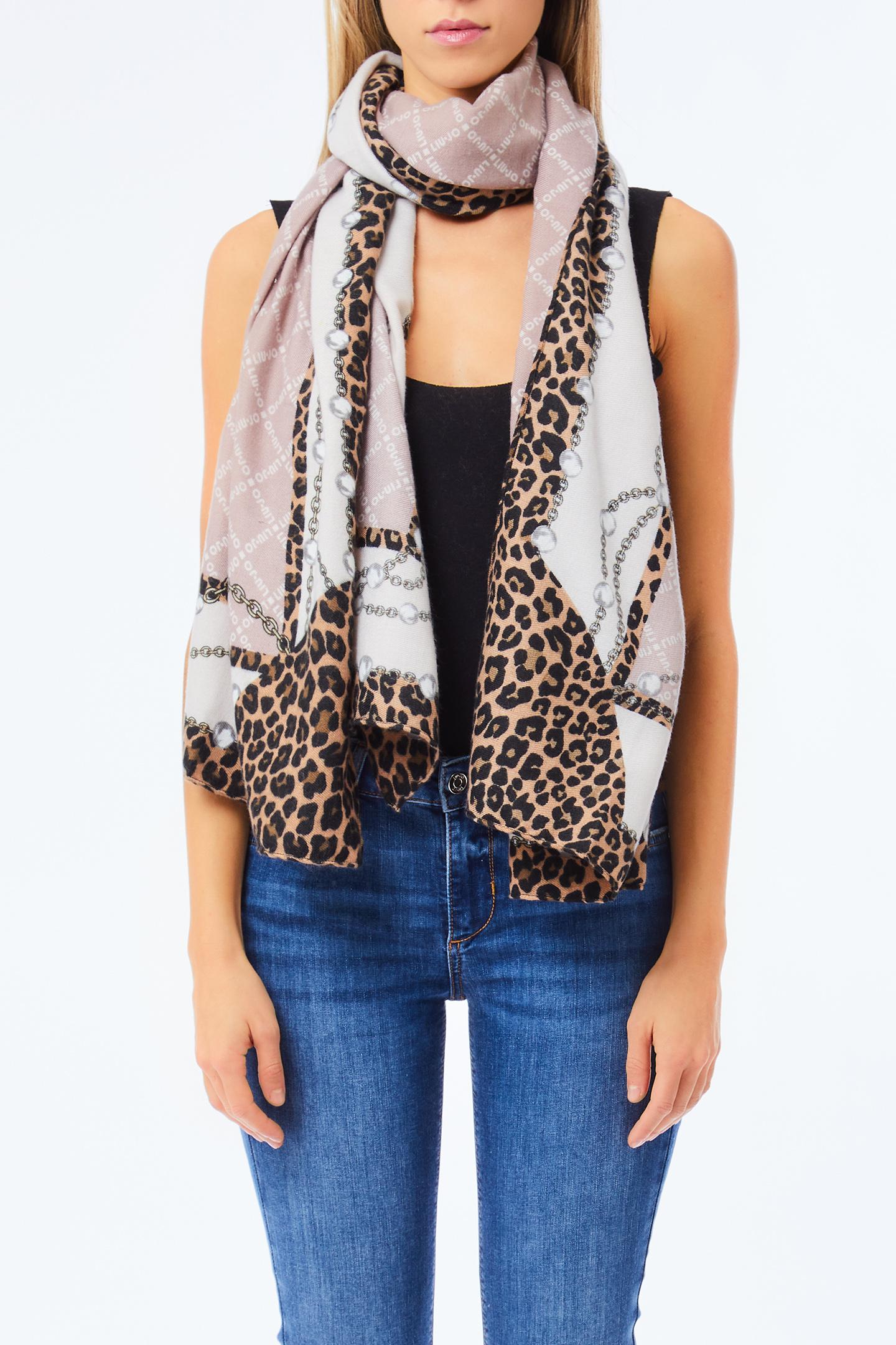 LIU JO ANIMALIER - SCARF/SHAWL   NATURALE