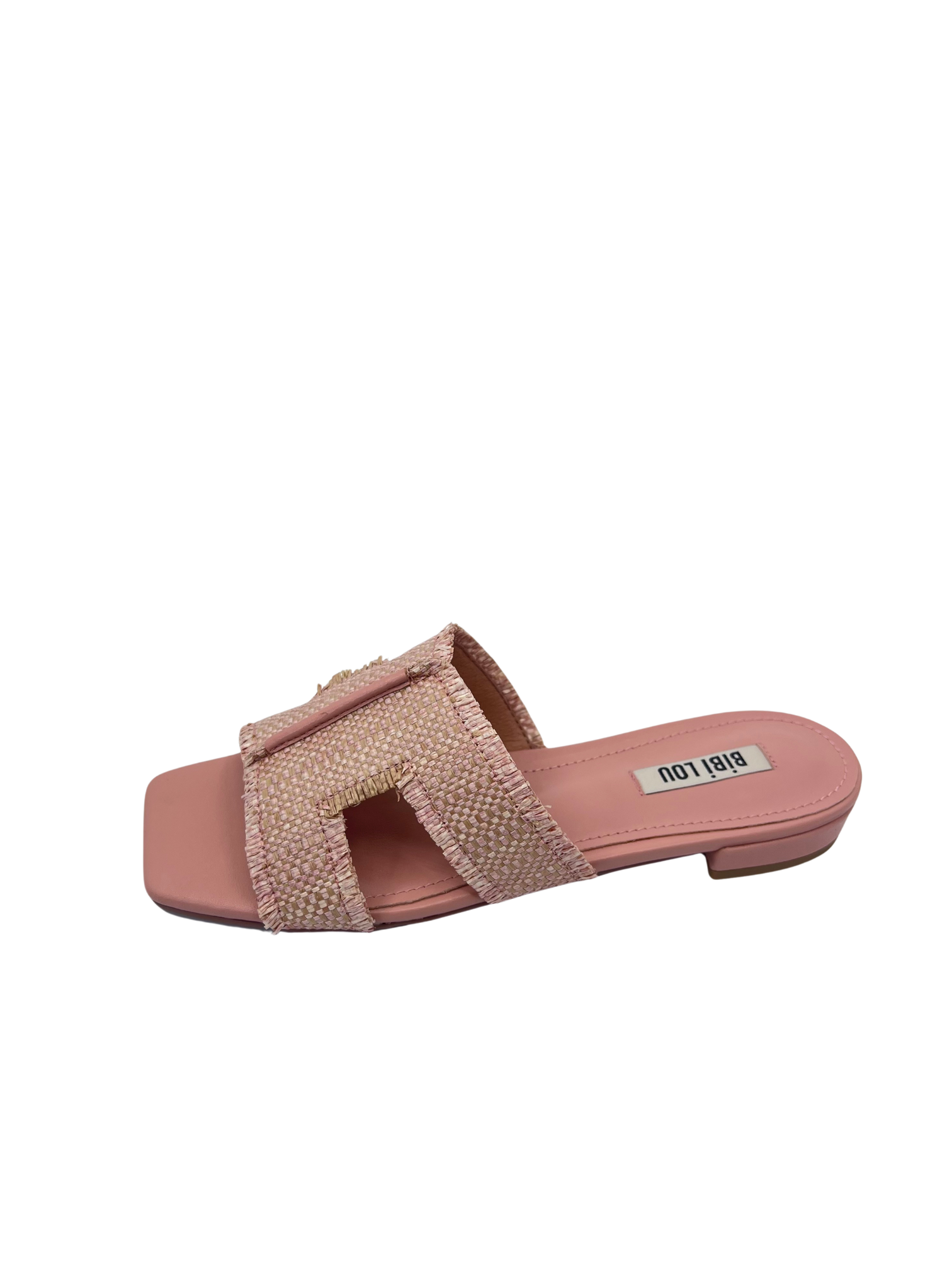 Bibi Lou Dahlia slipper rosa/ Rafia pink