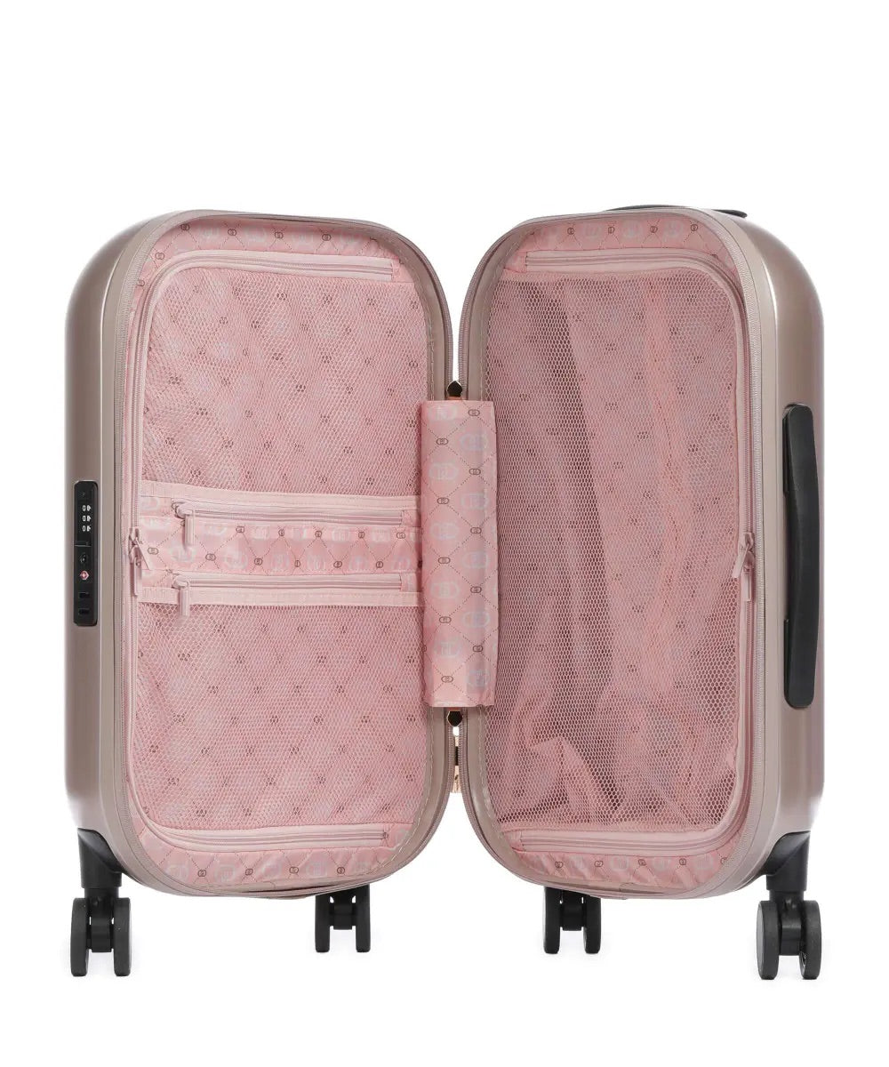 LIU JO TRAVEL - TRAVEL BAG  ROSE SMOKE METALLIZZ