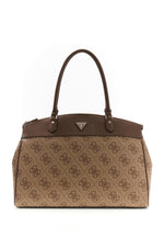 Afbeelding in Gallery-weergave laden, Guess BERTA DELUXE DOME TOTE LATTE LOGO/BROWN
