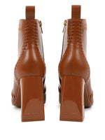 Afbeelding in Gallery-weergave laden, Karl Lagerfeld Astra Nova Ankle Whipstitch Bt Tan Leather
