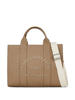 Afbeelding in Gallery-weergave laden, Karl Lagerfeld  RSG MD SQUARE TOTE PEB EMB NOUGAT
