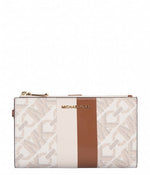 Afbeelding in Gallery-weergave laden, Michael Kors wallet double zip vanilla/luggage
