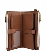Afbeelding in Gallery-weergave laden, Michael Kors wallet double zip vanilla/luggage
