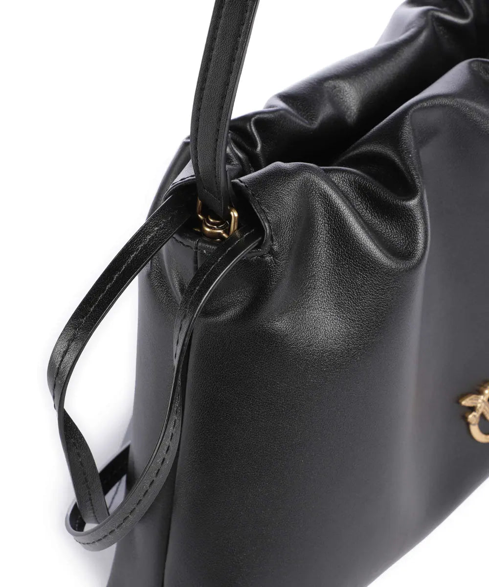 Pinko MINI CLUTCH NERO-ANTIQUE GOLD