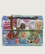 Afbeelding in Gallery-weergave laden, Kurt Geiger Sequin Kensington Bag Silver Com Sequin
