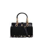 Afbeelding in Gallery-weergave laden, Kurt Geiger SQ Kensington Fringe Black-Leather/Suede
